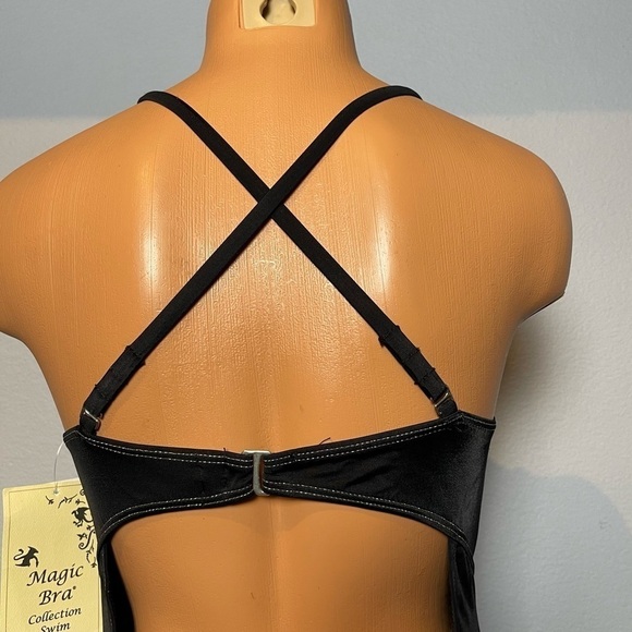 Nwt Magic Bra Cleavage Enhancement One Piece Black Swimsuit (SW22) - Picture 8 of 14